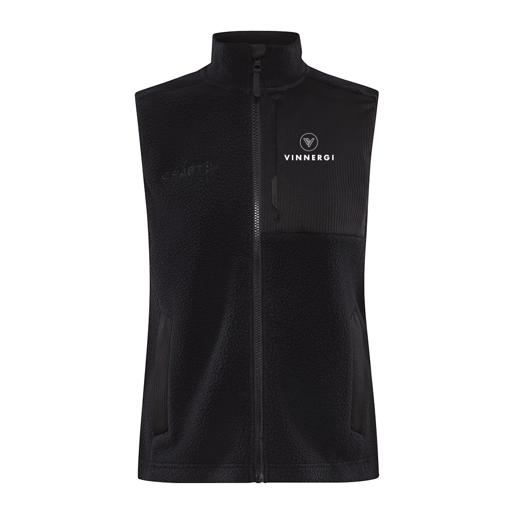 ADV EXPLORE PILE FLEECE VEST W BLACK