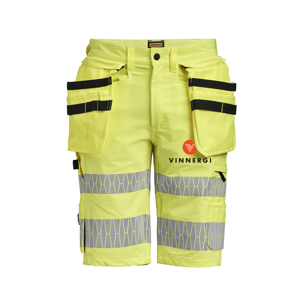Hantverksshorts Stretch Varsel HV Gul