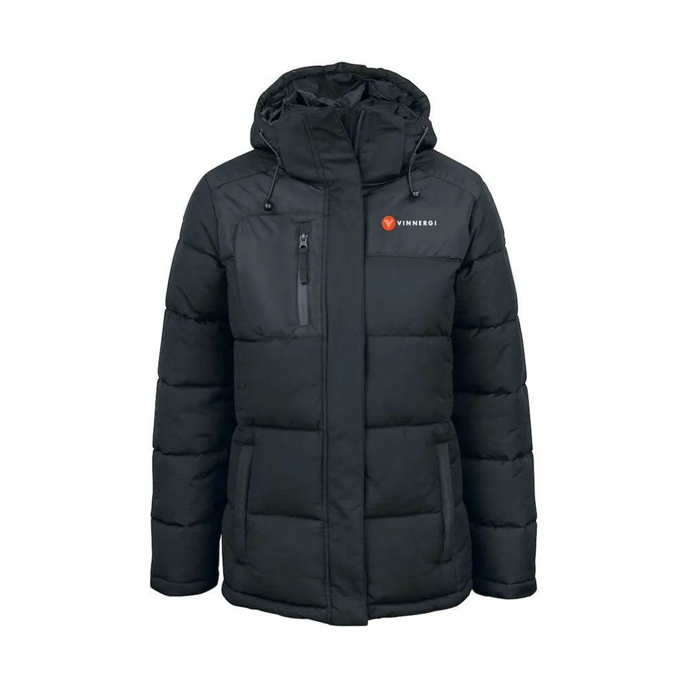 Vadderad Vinterjacka, svart - Dam