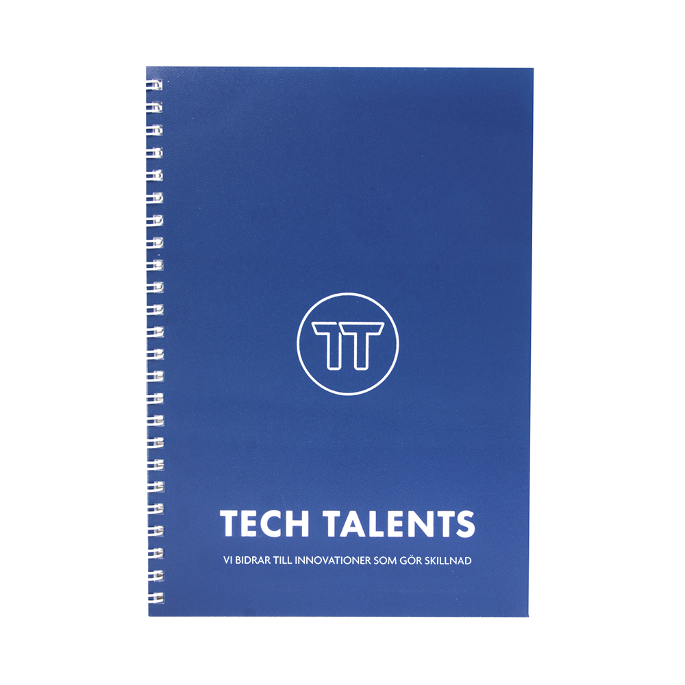 Spiralblock A5, 50 sidor, utan linjer