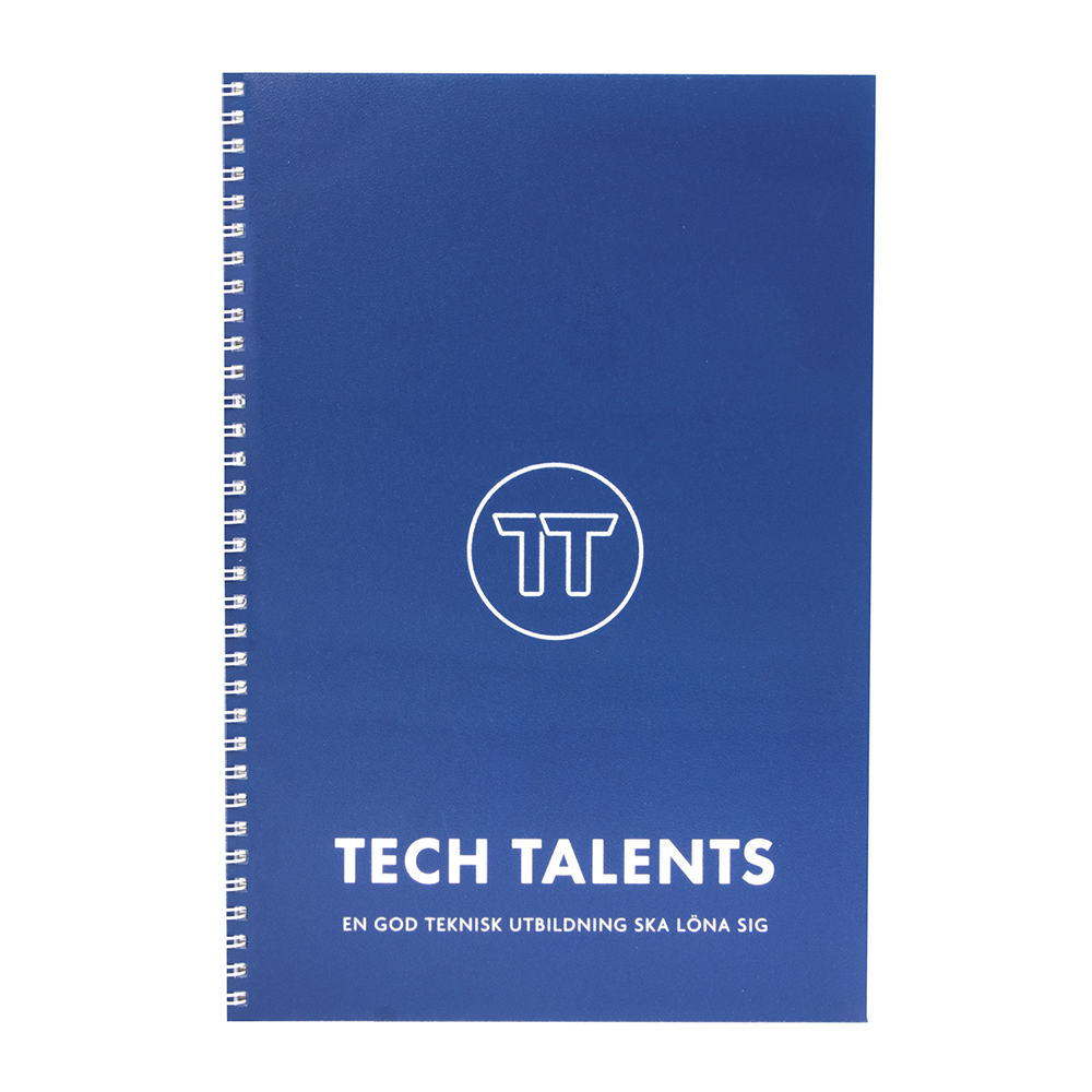 Spiralblock A4, 50 sidor, med linjer